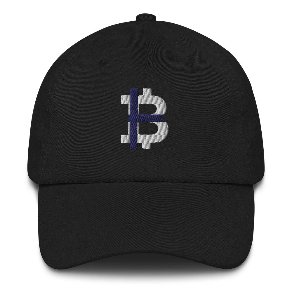 Finnish Flag Bitcoin B Dad Hat - Concordia Style Boutique