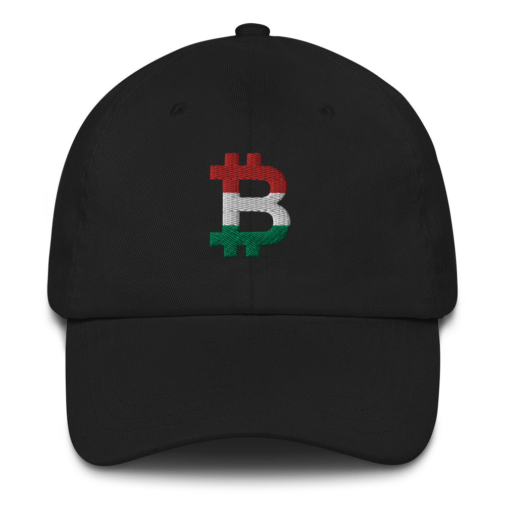 Hungarian Flag Bitcoin B Dad Hat - Concordia Style Boutique