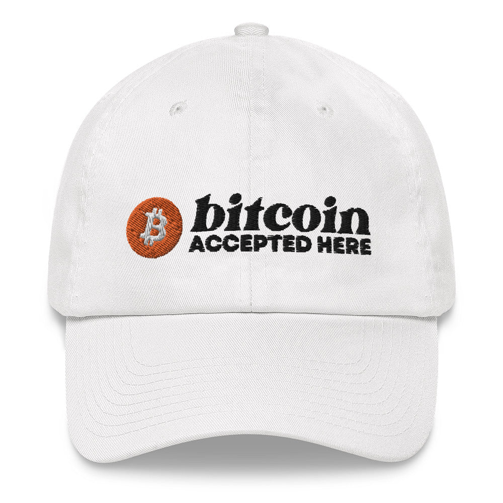 Bitcoin Accepted Here Dad Hat - Concordia Style Boutique