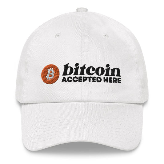 Bitcoin Accepted Here Dad Hat - Concordia Style Boutique