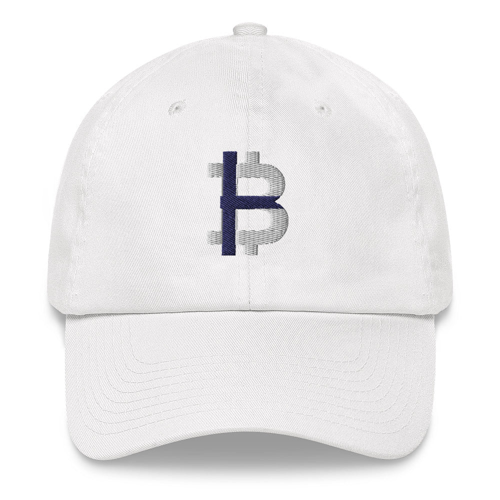 Finnish Flag Bitcoin B Dad Hat - Concordia Style Boutique