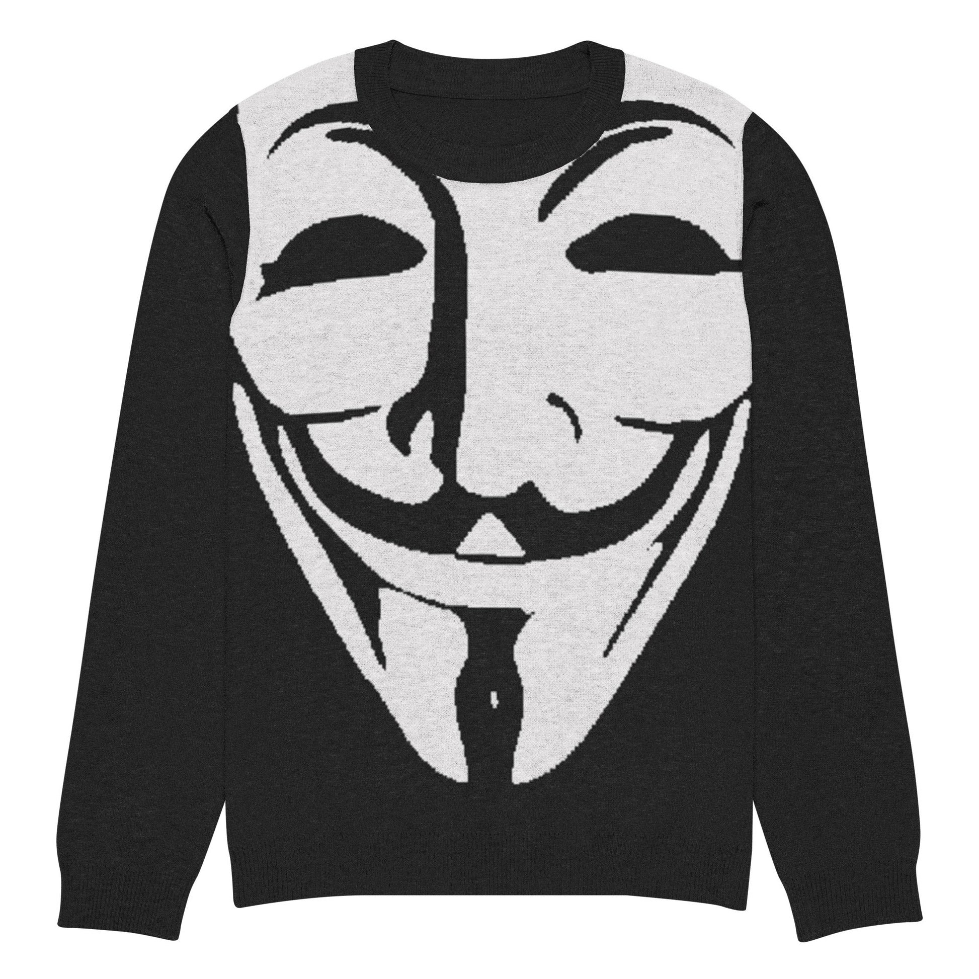 Guy Fawkes Knitted crew neck sweater - Concordia Style Boutique