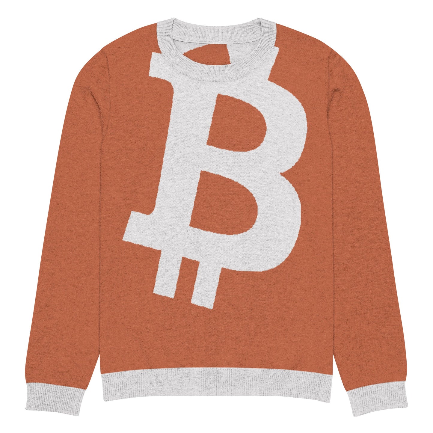 Bitcoin Knitted crew neck sweater
