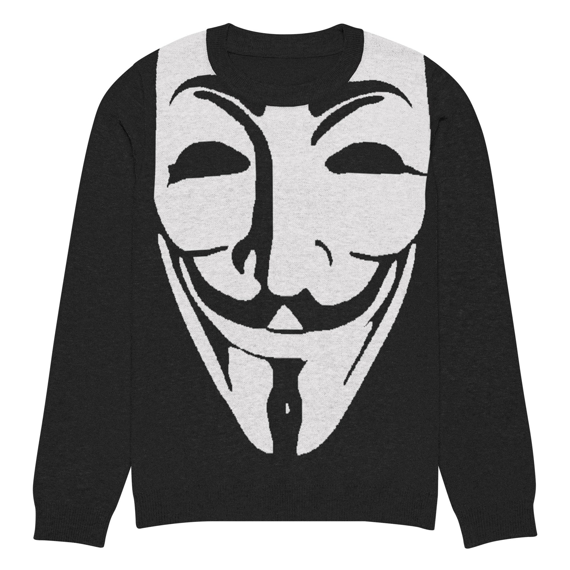 Guy Fawkes Knitted crew neck sweater - Concordia Style Boutique