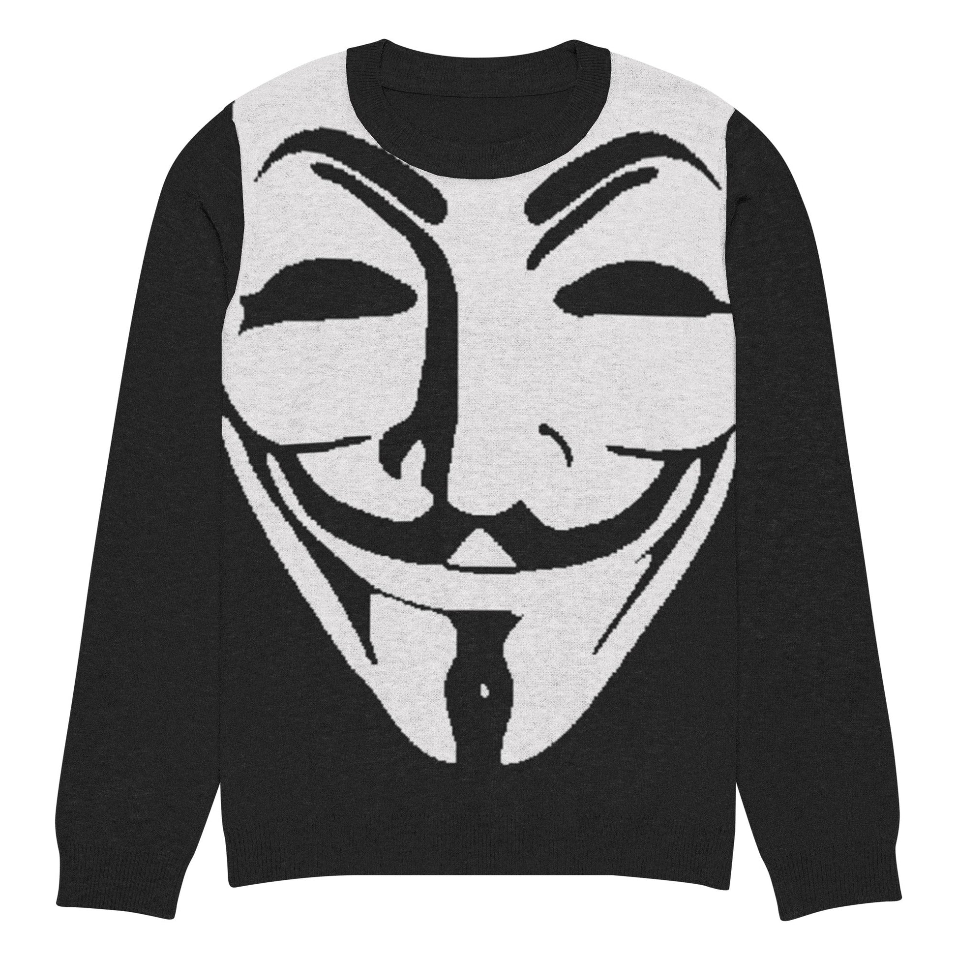 Guy Fawkes Knitted crew neck sweater - Concordia Style Boutique
