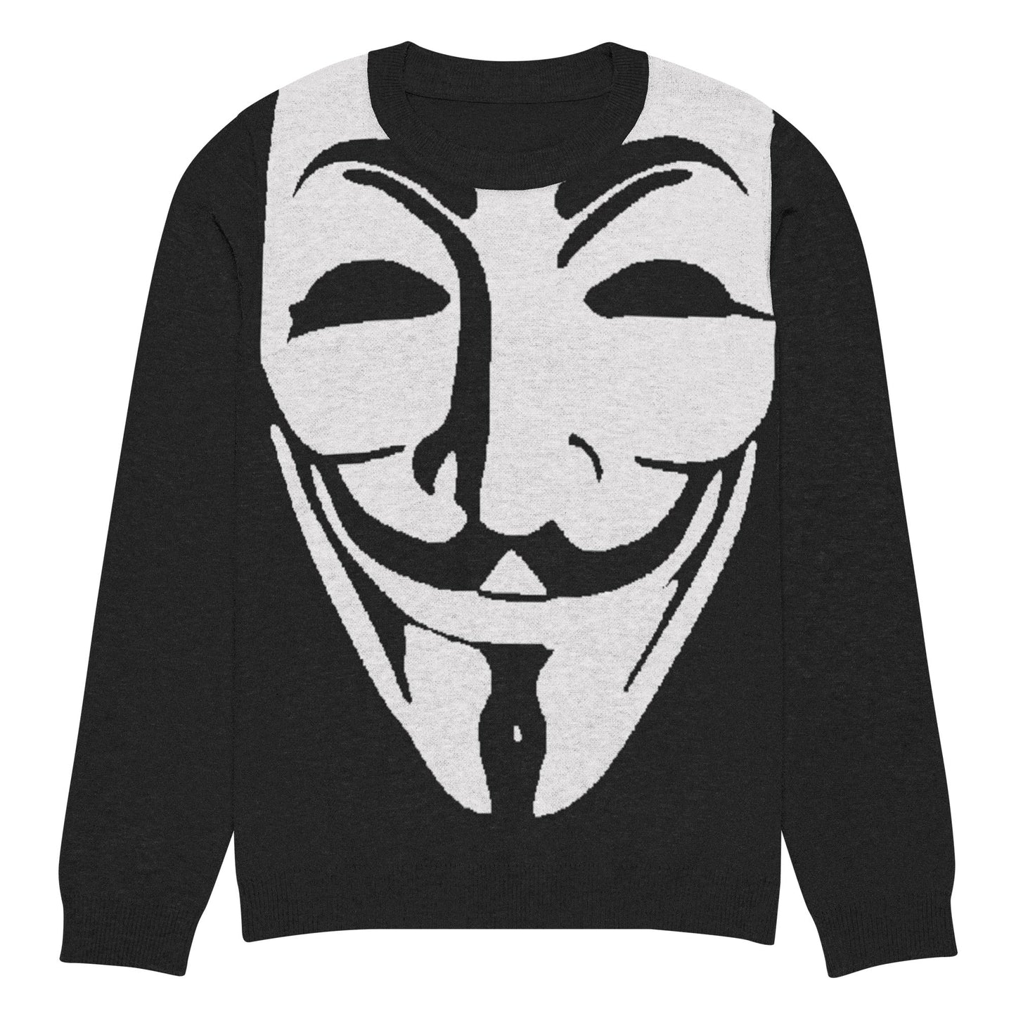Guy Fawkes Knitted crew neck sweater - Concordia Style Boutique