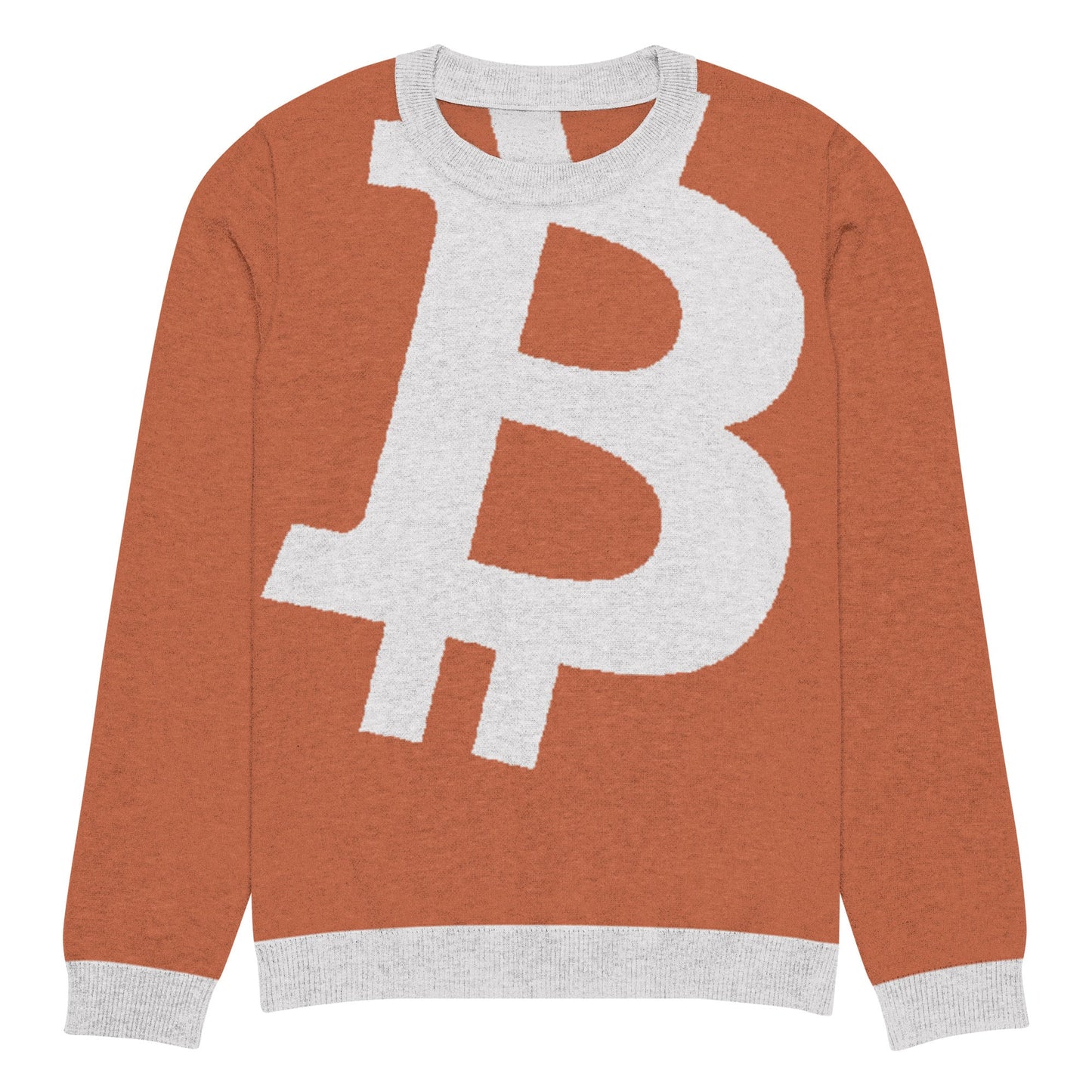 Bitcoin Knitted crew neck sweater