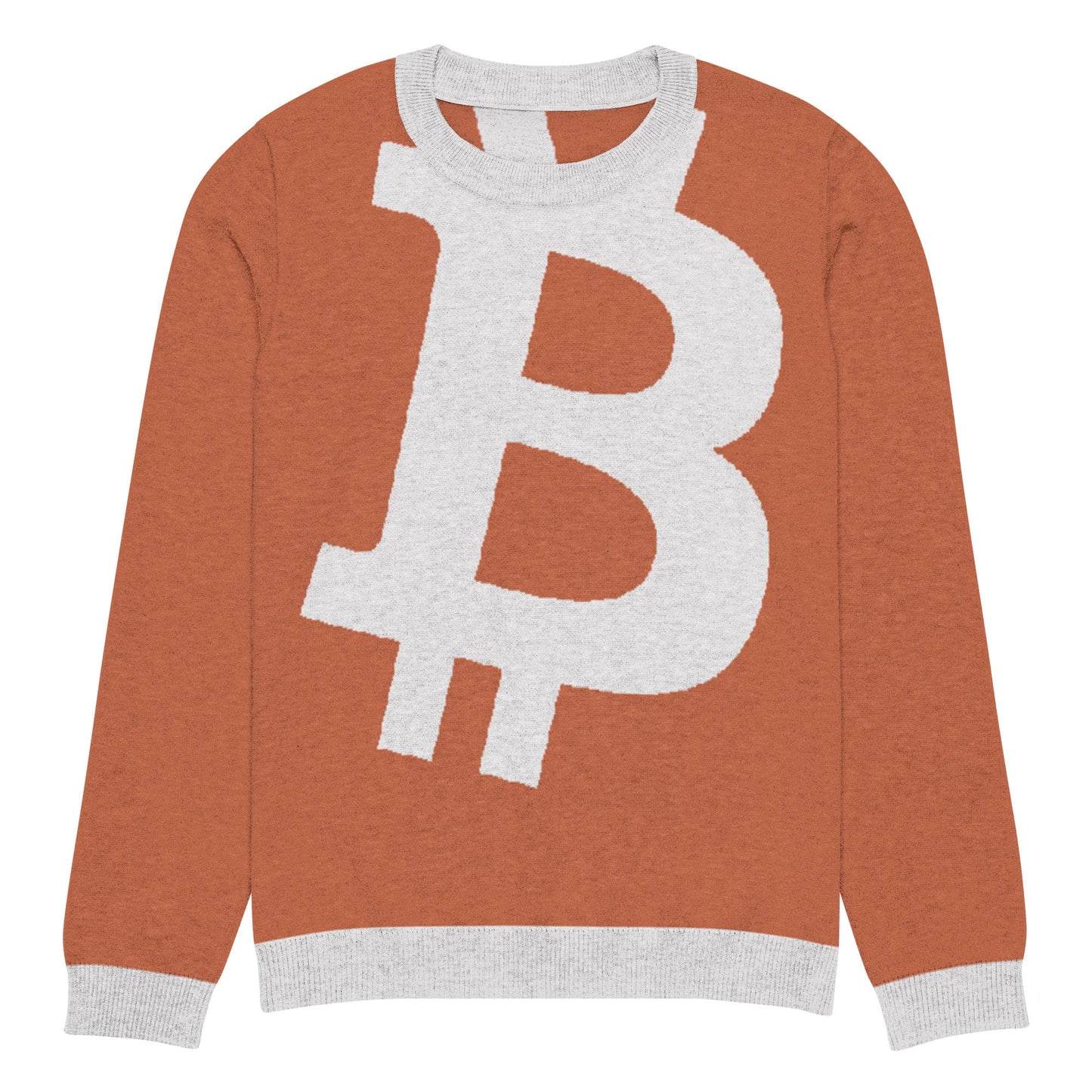 Bitcoin Knitted crew neck sweater
