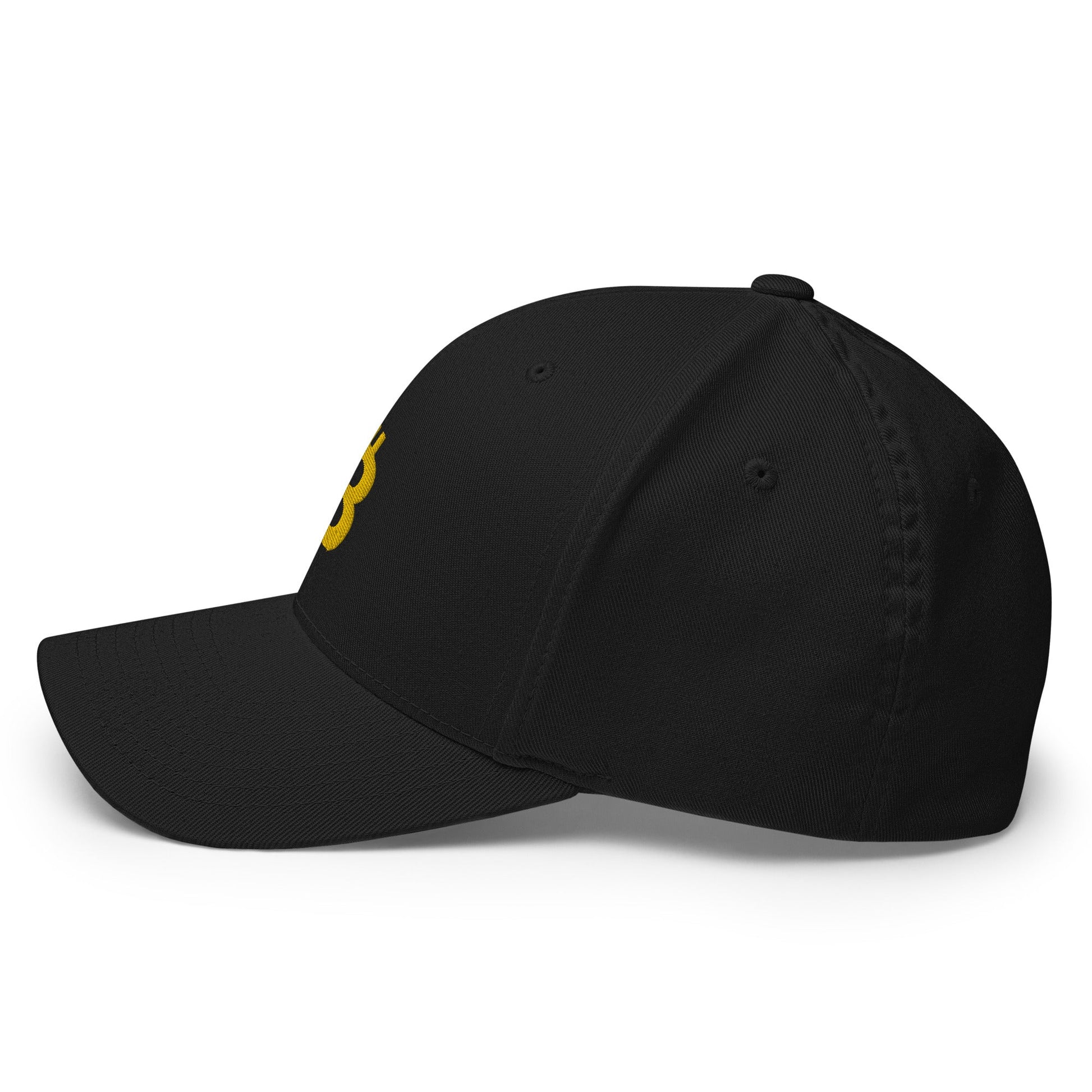 Bitcoin B (Gold Embroidery) Flexfit Hat - Concordia Style Boutique