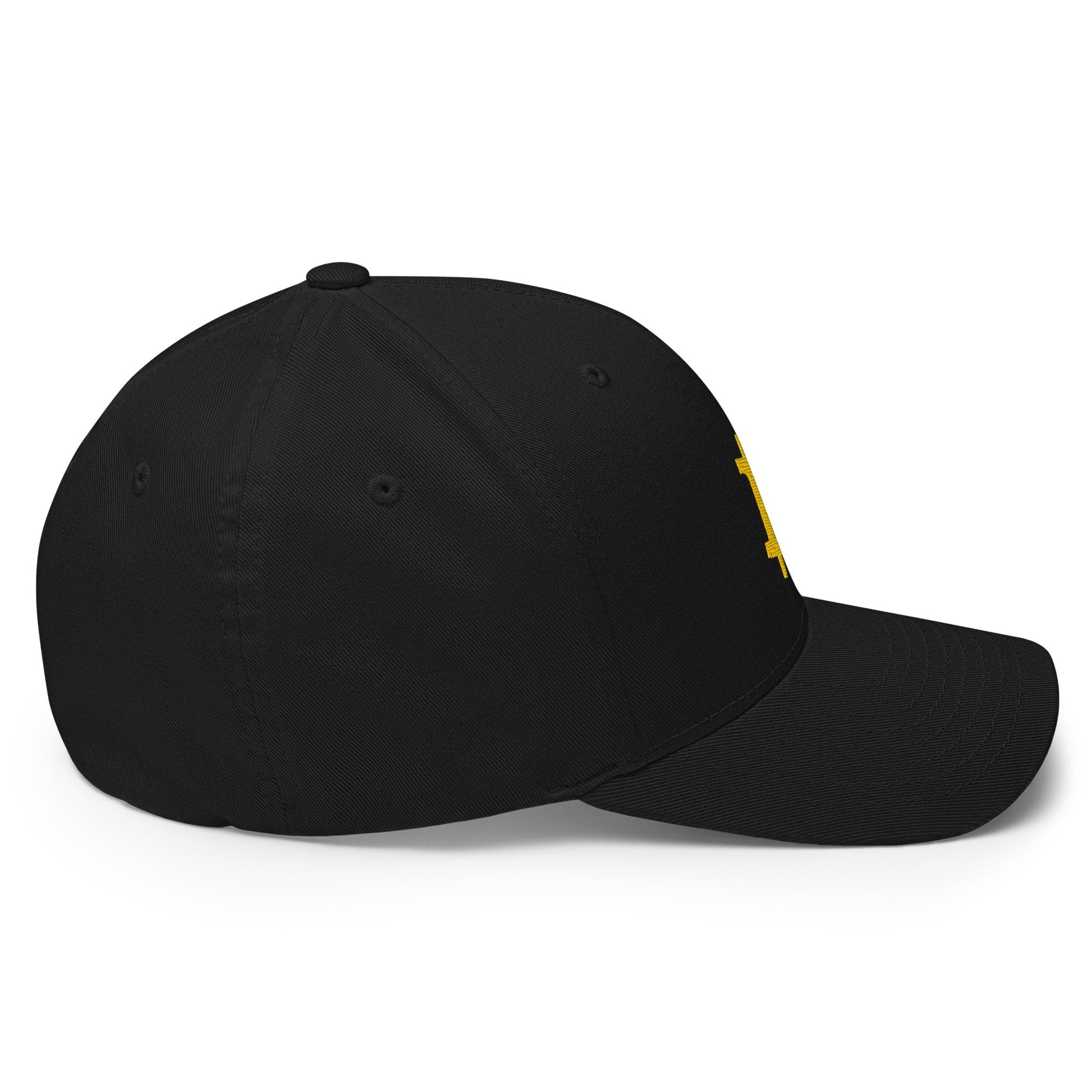 Bitcoin B (Gold Embroidery) Flexfit Hat - Concordia Style Boutique