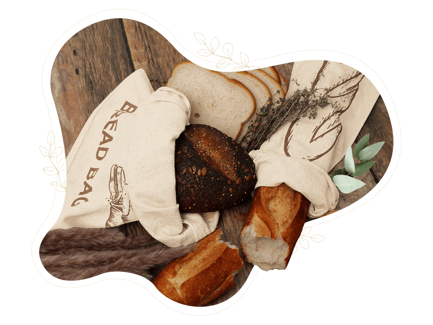 Linen Bread Bags - Concordia Style Boutique