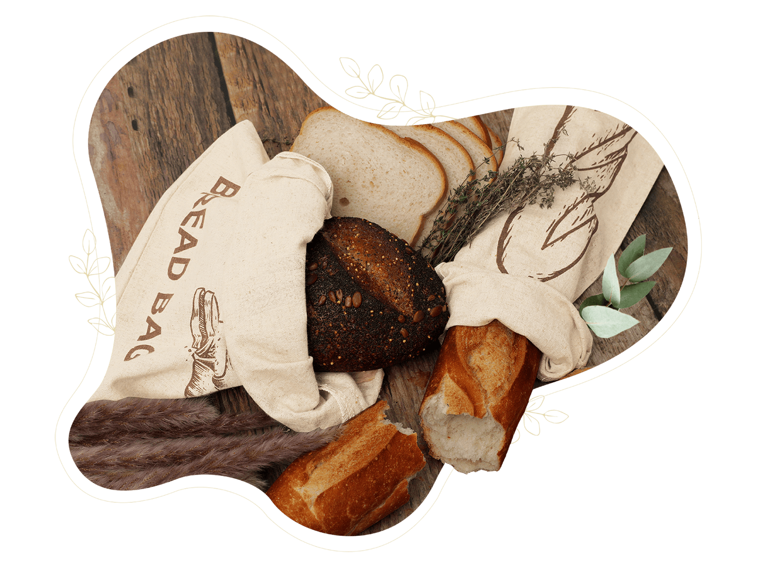 Linen Bread Bags - Concordia Style Boutique