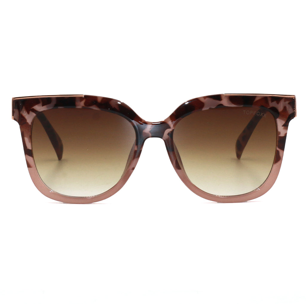 Coco - Tortoise Frame Brown Lens Wayfarer Sunglasses - Concordia Style Boutique