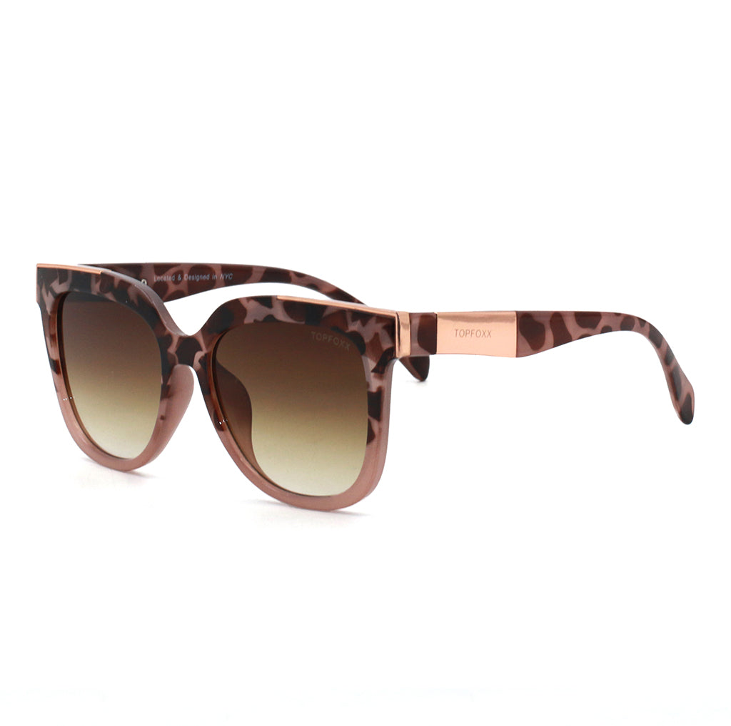 Coco - Tortoise Frame Brown Lens Wayfarer Sunglasses - Concordia Style Boutique