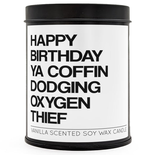 Coffin Dodging Oxygen Thief Scented Candle - Concordia Style Boutique