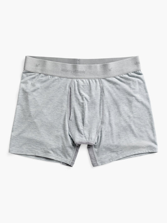 Men's Composite Merino Boxer Brief - Light Grey Heather - Concordia Style Boutique