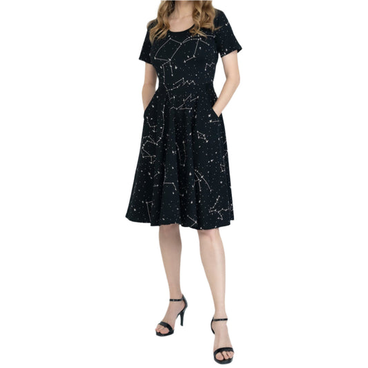 Constellations Glow-in-the-dark Full Twirl Dress