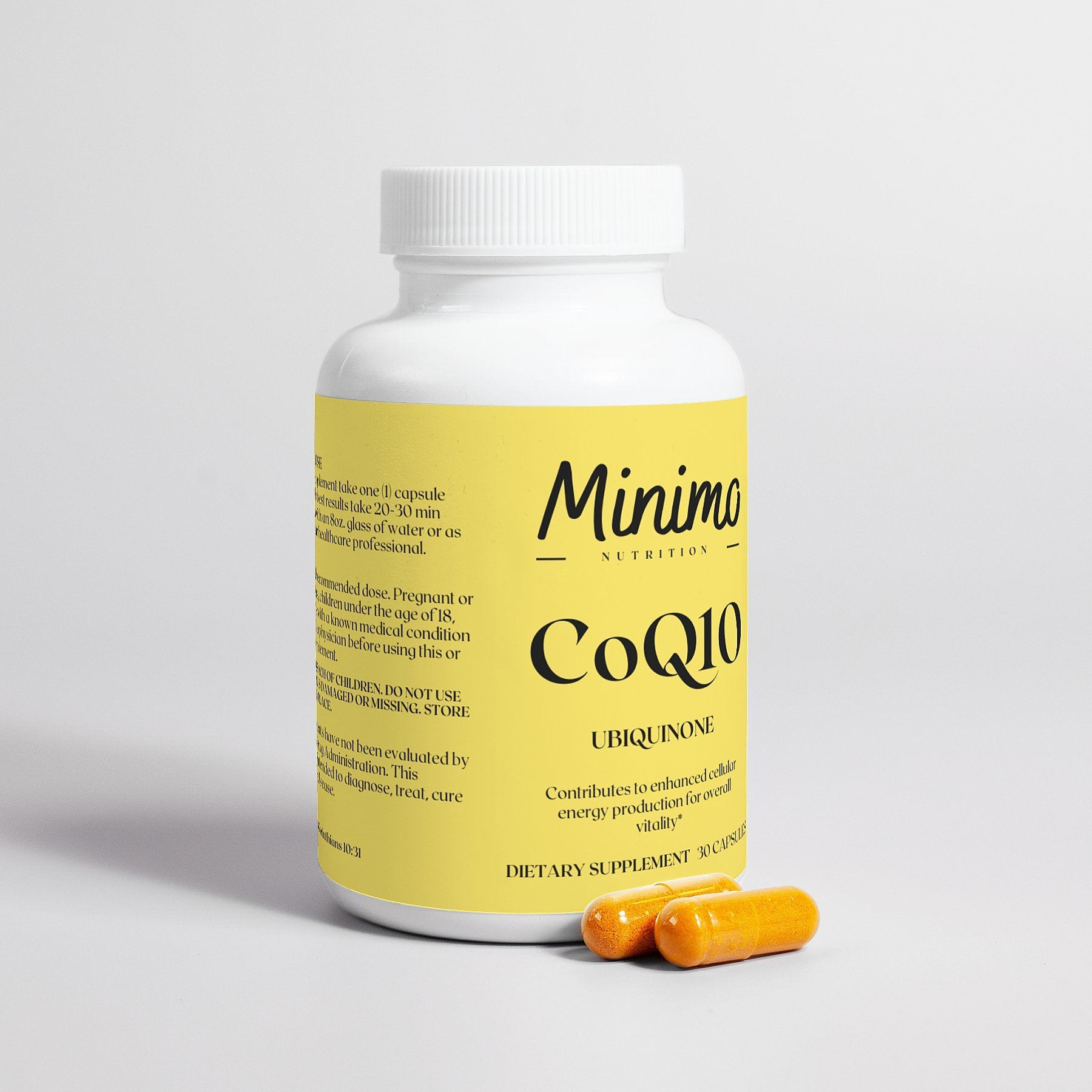 CoQ10 Ubiquinone, 30 ct. - Concordia Style Boutique