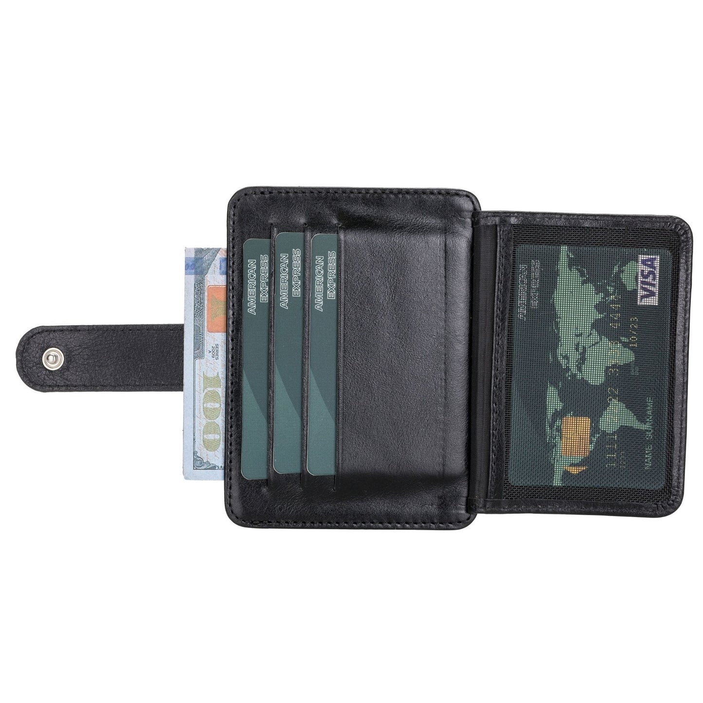 Cortez Handcrafted Leather Slim Wallet with Card Holder - Concordia Style Boutique