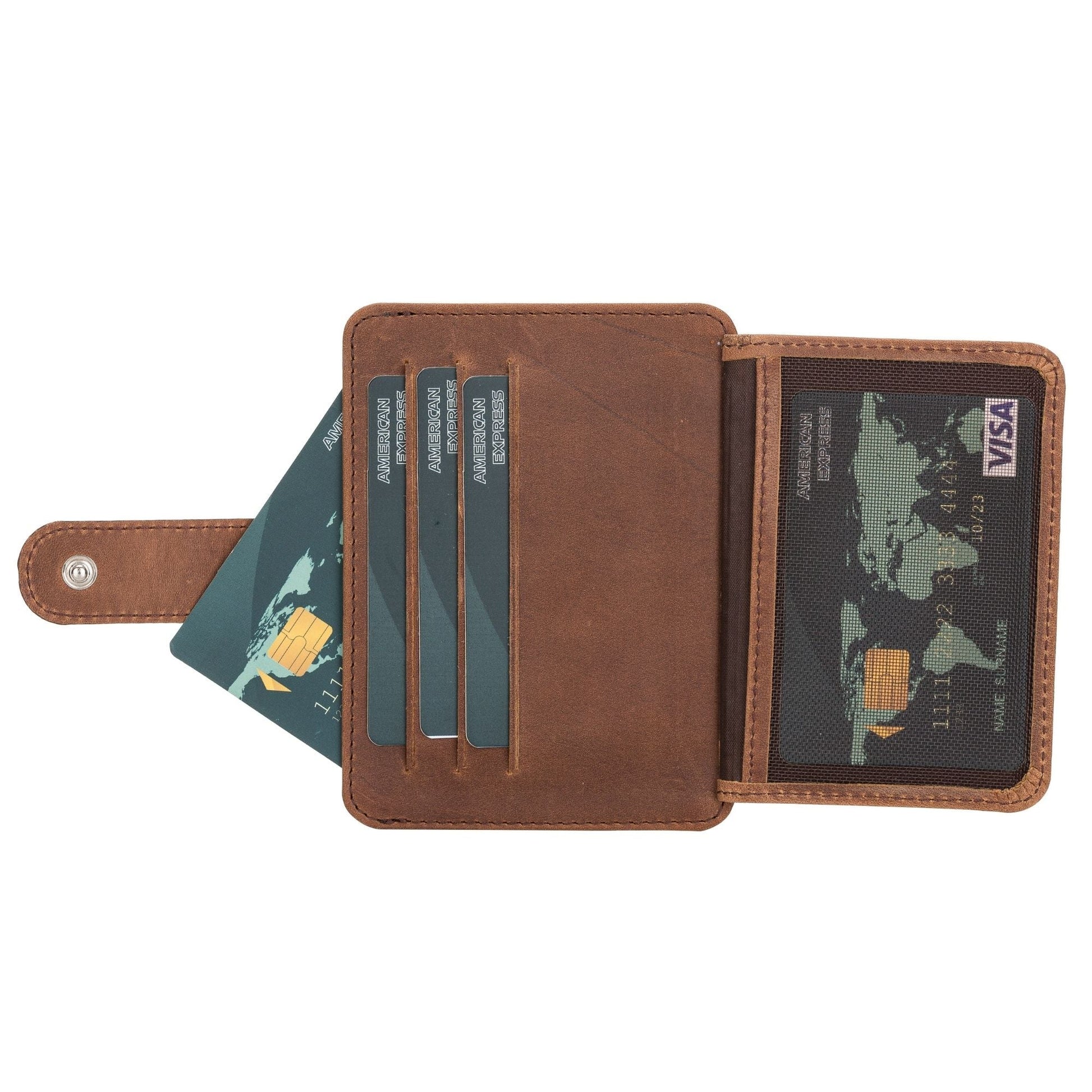 Cortez Handcrafted Leather Slim Wallet with Card Holder - Concordia Style Boutique