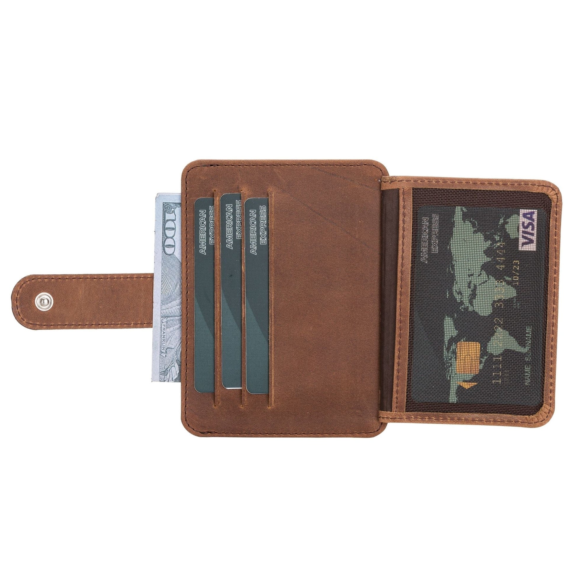 Cortez Handcrafted Leather Slim Wallet with Card Holder - Concordia Style Boutique
