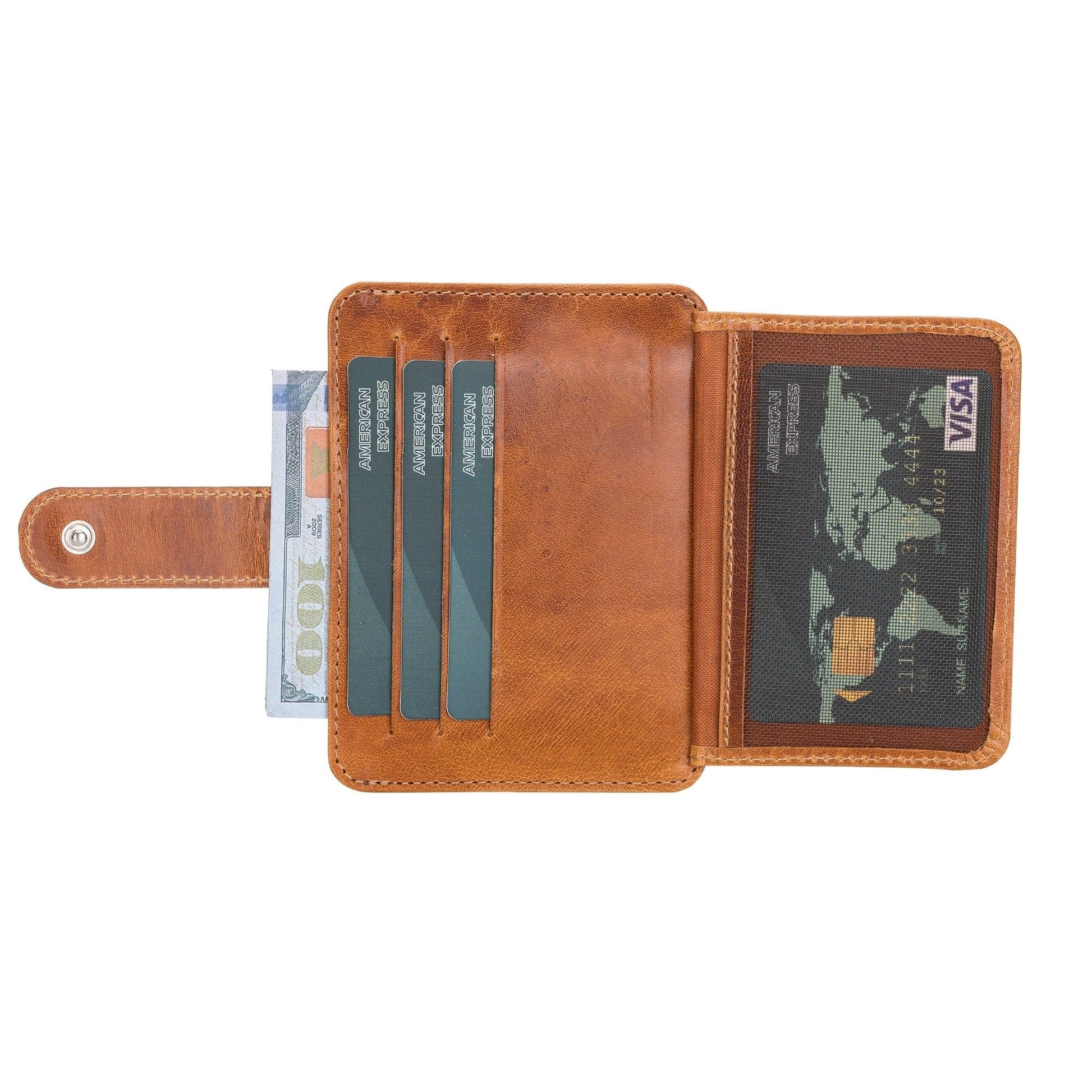 Cortez Handcrafted Leather Slim Wallet with Card Holder - Concordia Style Boutique