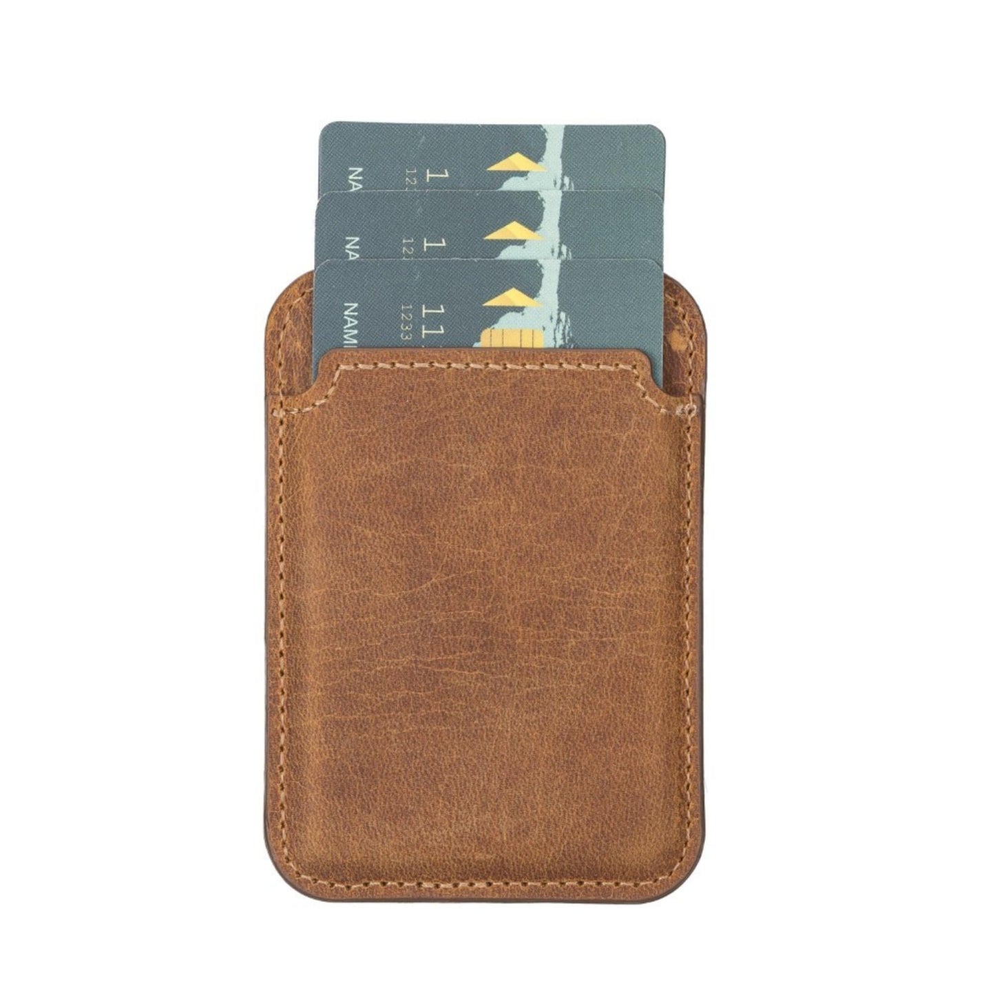 Cortland Full-Grain Leather Card Holder Wallet with Magnet - Concordia Style Boutique