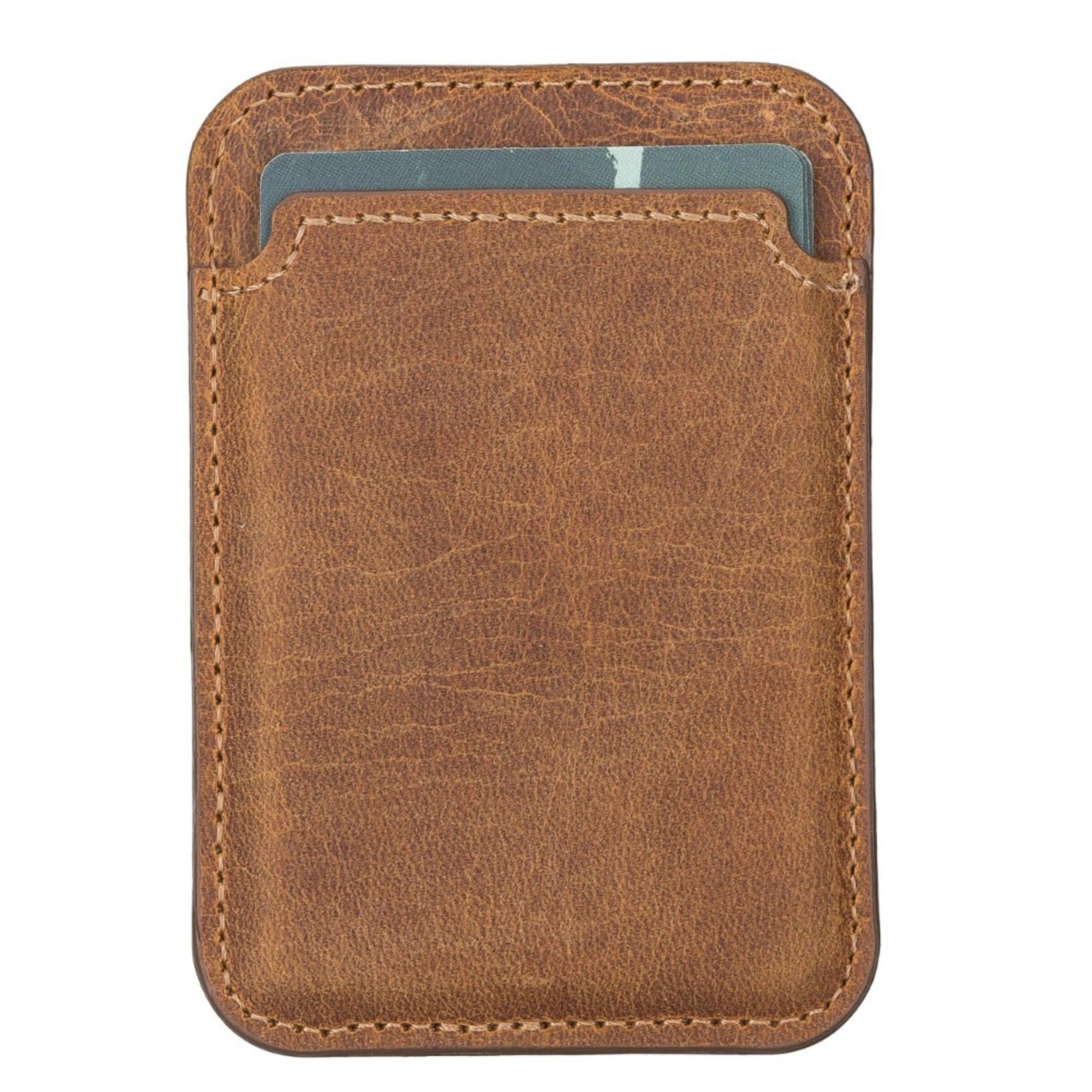 Cortland Full-Grain Leather Card Holder Wallet with Magnet - Concordia Style Boutique