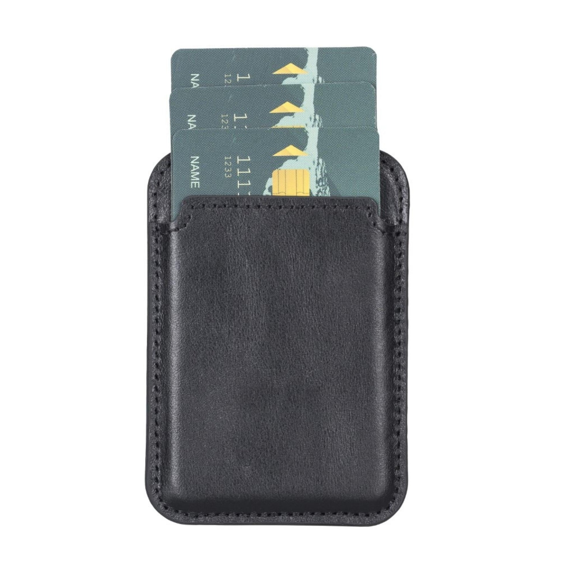 Cortland Full-Grain Leather Card Holder Wallet with Magnet - Concordia Style Boutique