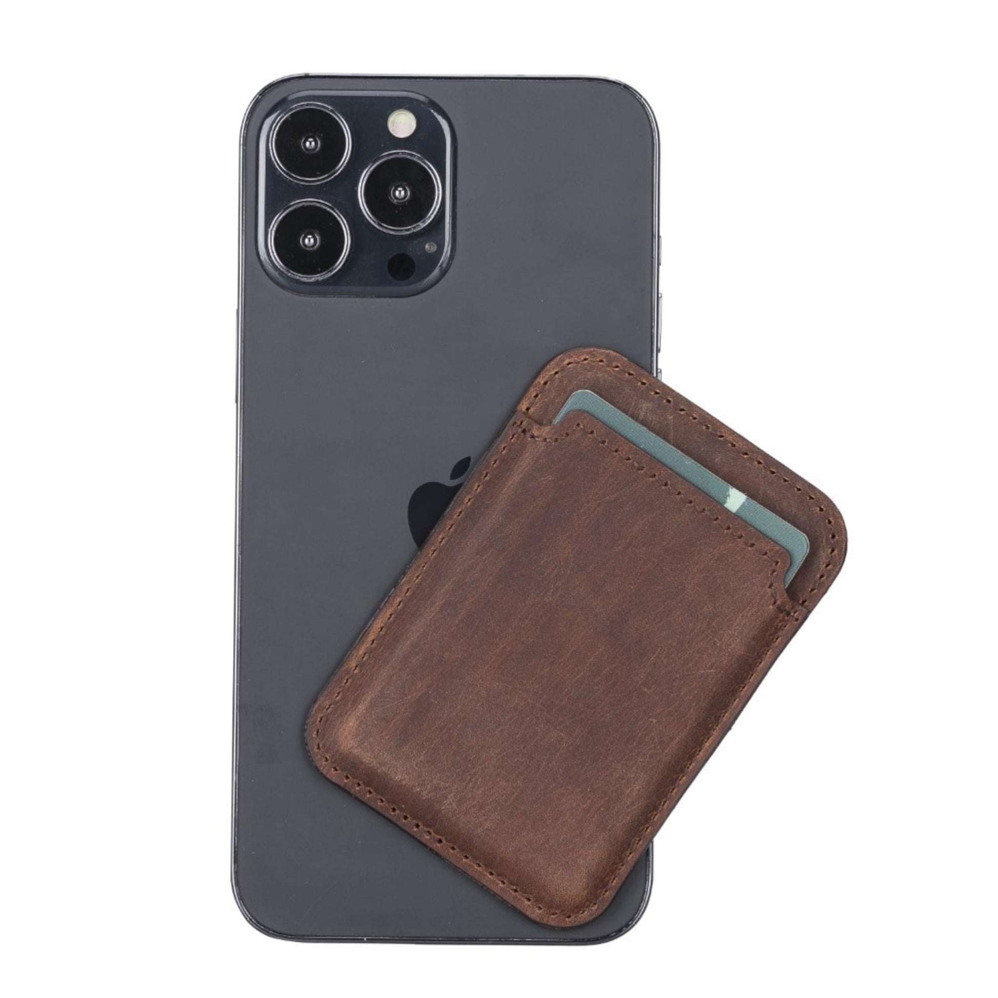 Cortland Full-Grain Leather Card Holder Wallet with Magnet - Concordia Style Boutique