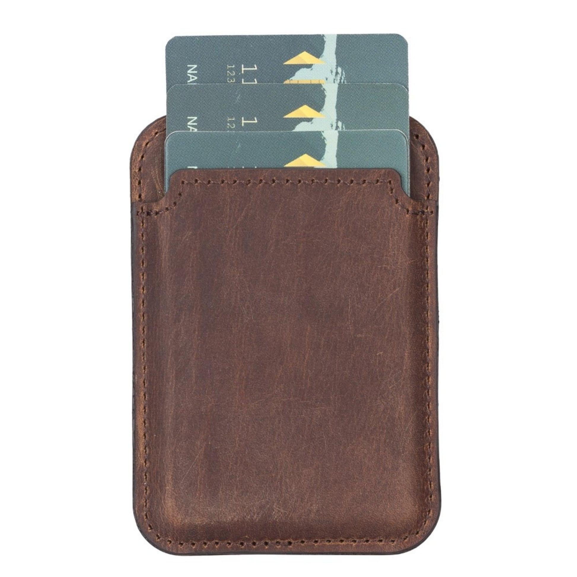 Cortland Full-Grain Leather Card Holder Wallet with Magnet - Concordia Style Boutique