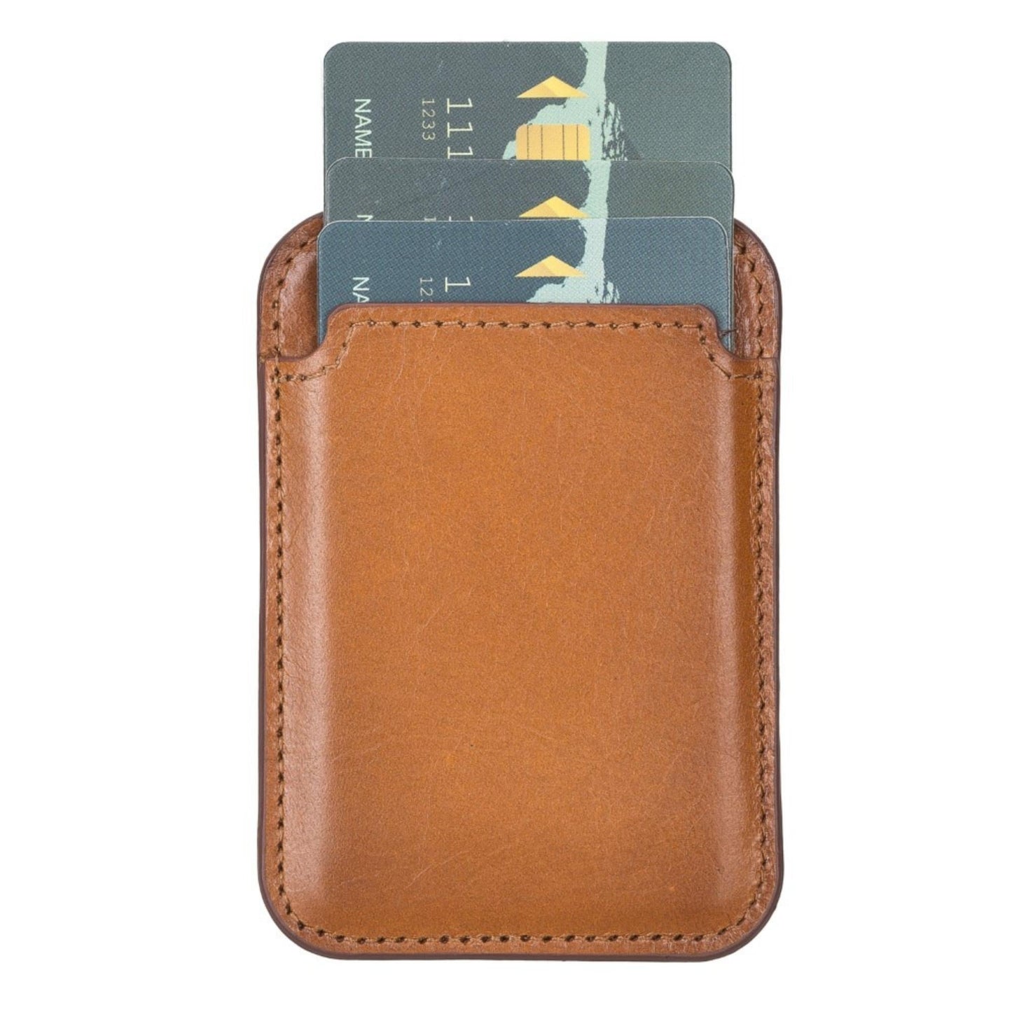 Cortland Full-Grain Leather Card Holder Wallet with Magnet - Concordia Style Boutique