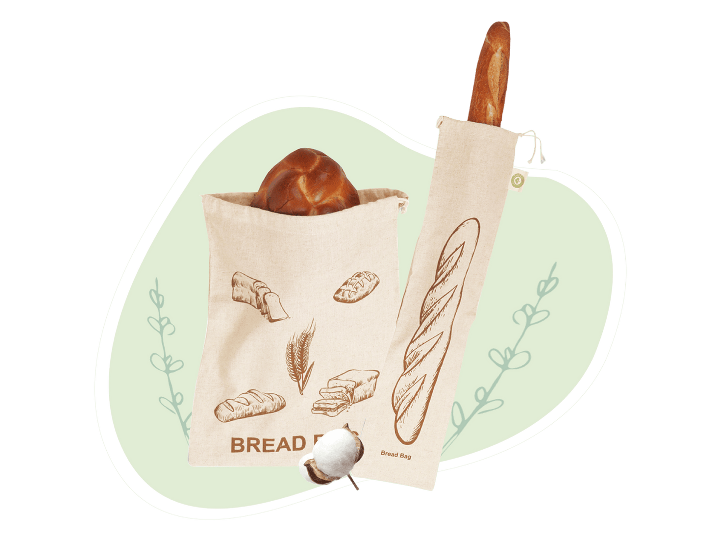 Linen Bread Bags - Concordia Style Boutique