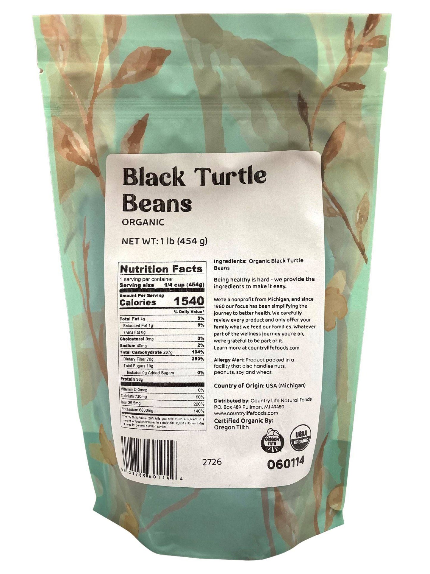 Black Turtle Beans, Organic - Concordia Style Boutique