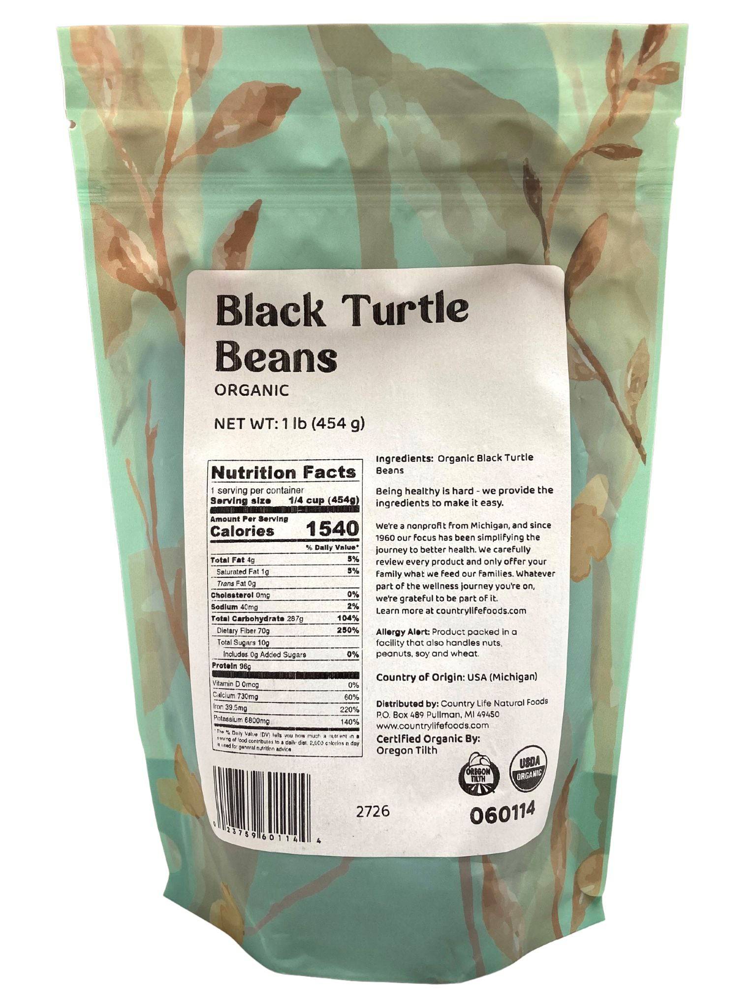 Black Turtle Beans, Organic - Concordia Style Boutique