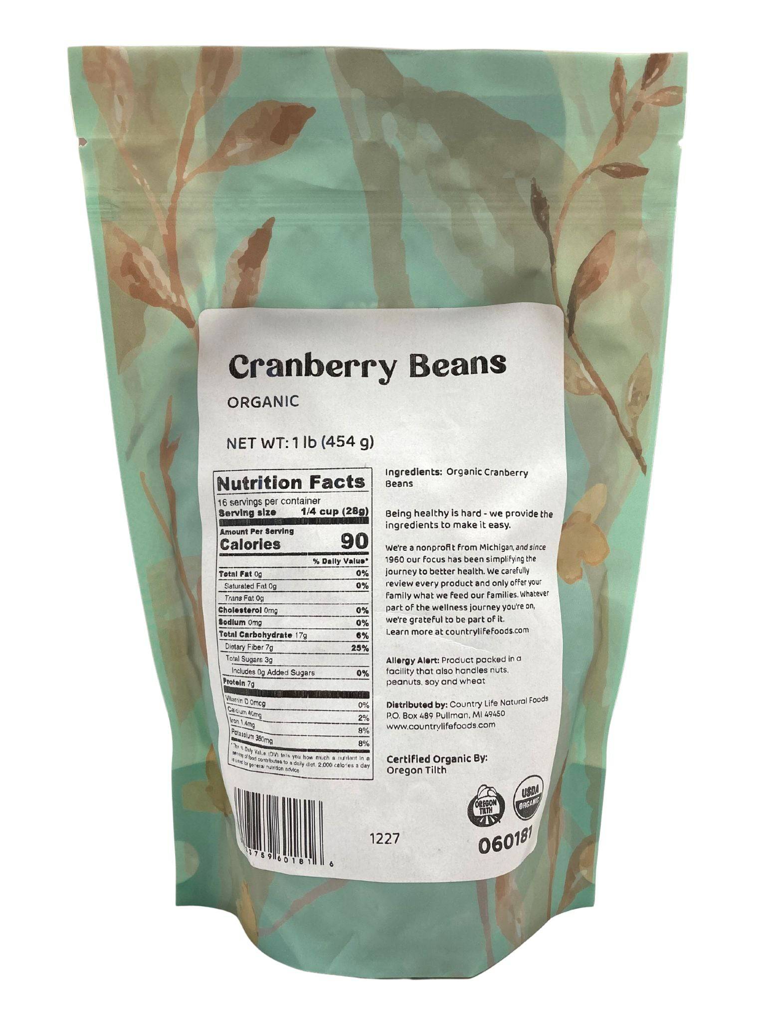 Cranberry Beans, Organic - Concordia Style Boutique