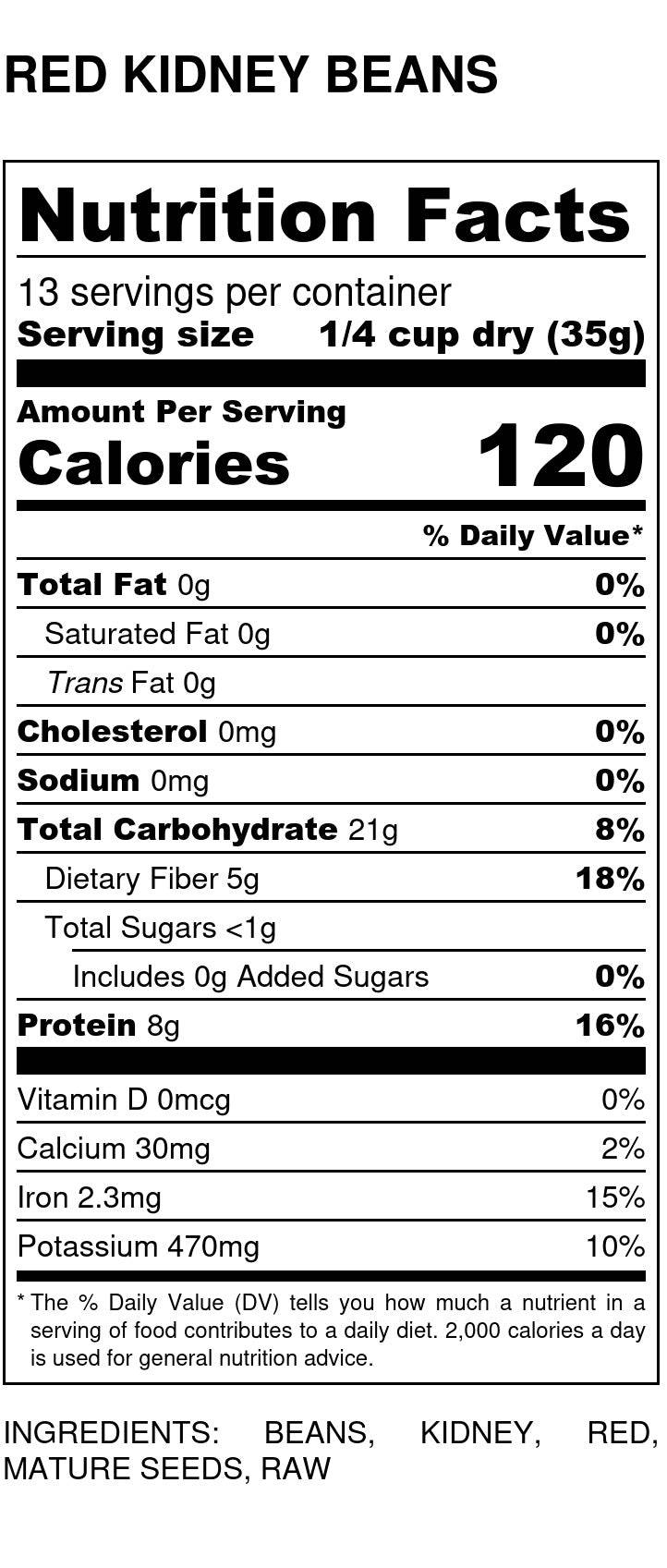 Kidney Beans, Dark Red, Organic - Concordia Style Boutique