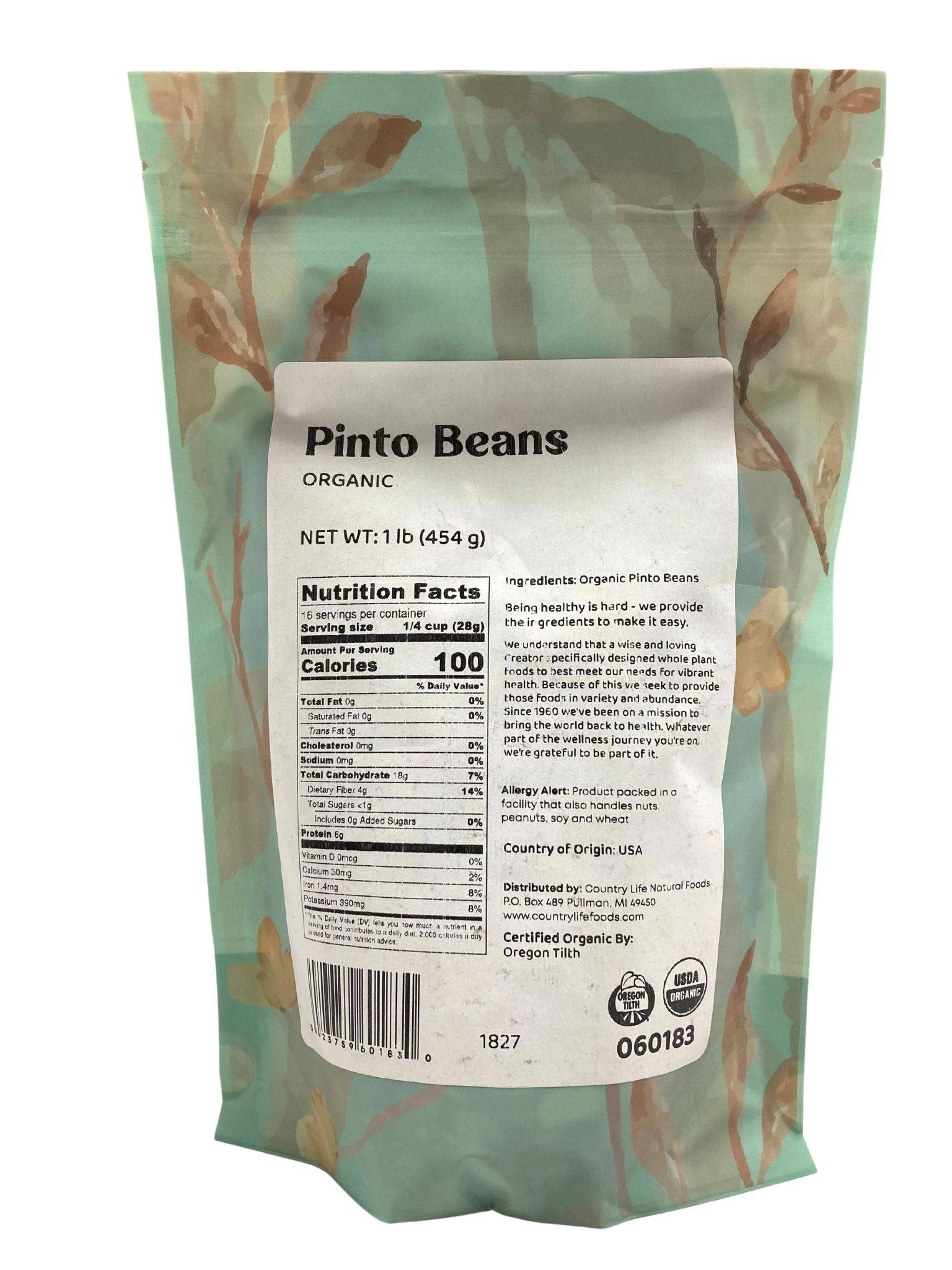 Pinto Beans, Organic - Concordia Style Boutique