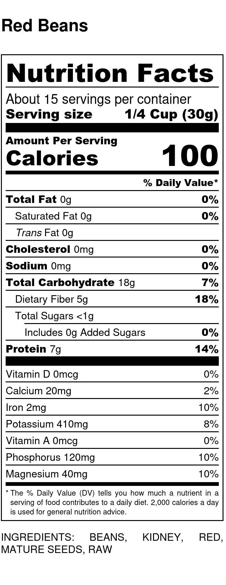 Red Beans, Organic, Small - Concordia Style Boutique