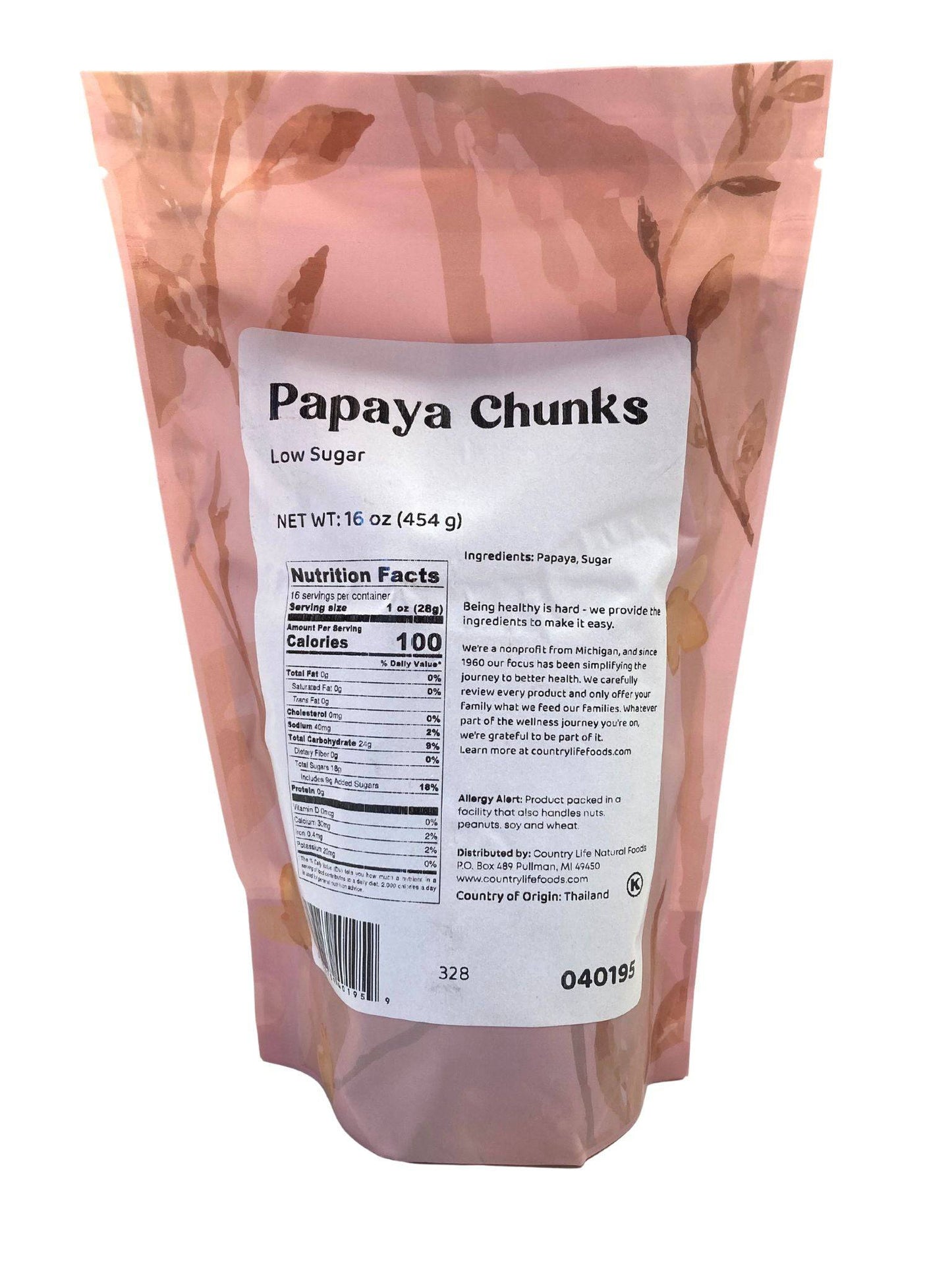 Papaya Chunks, Low Sugar - Concordia Style Boutique