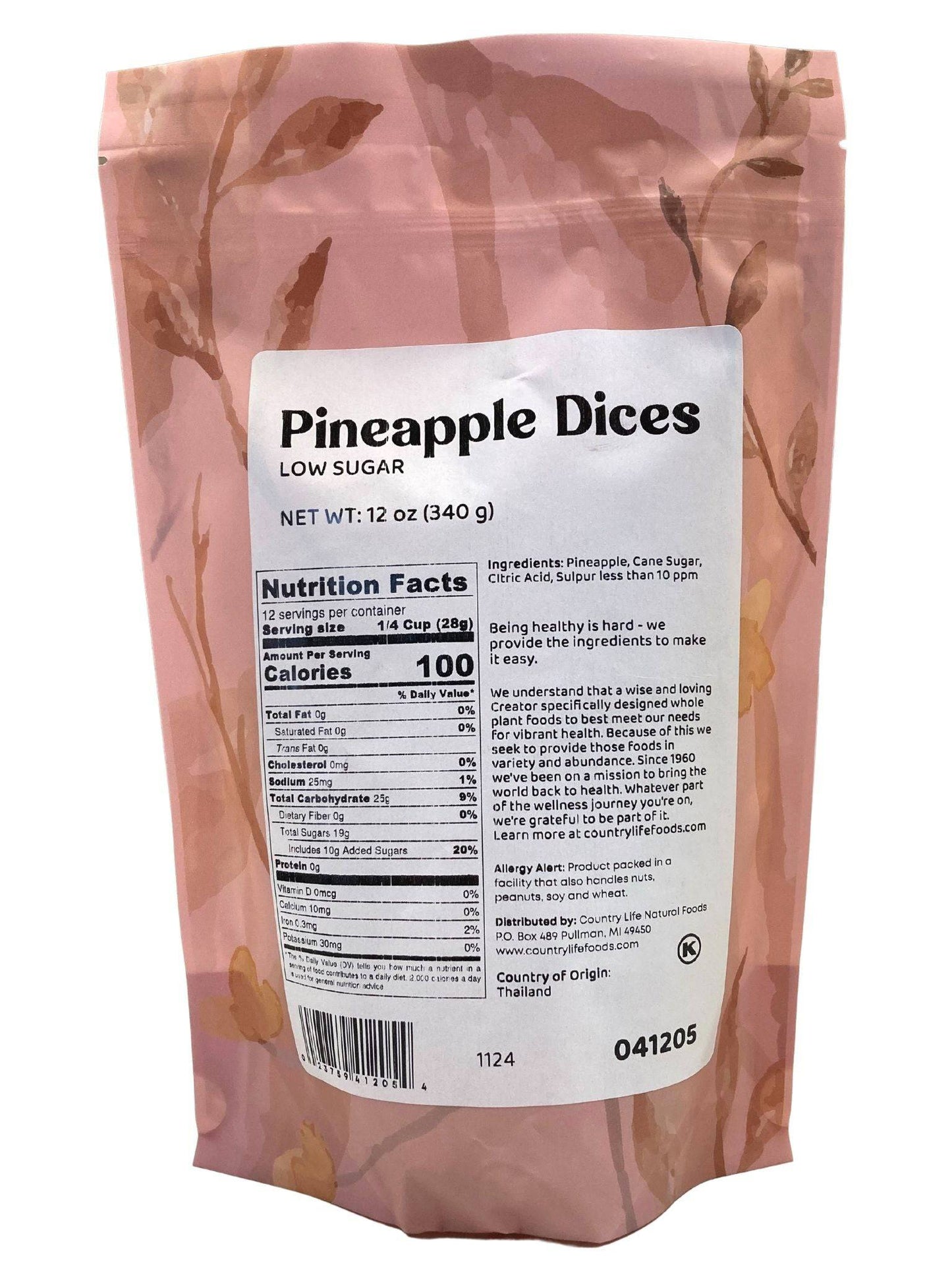 Pineapple Dices, Low Sugar - Concordia Style Boutique