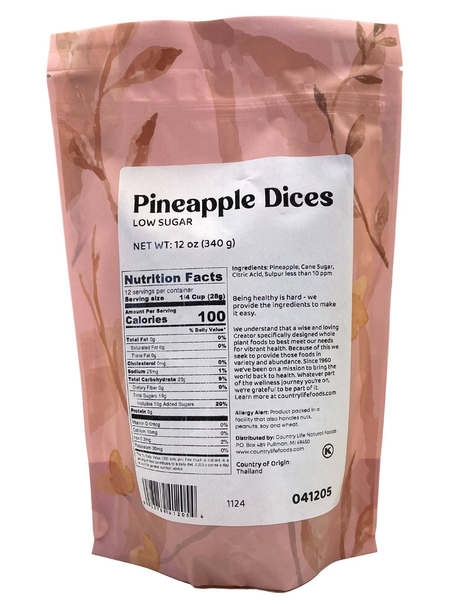 Pineapple Dices, Low Sugar - Concordia Style Boutique