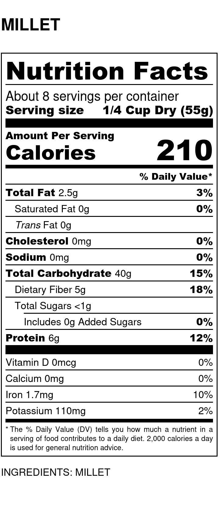 Millet Flour, Organic - Concordia Style Boutique