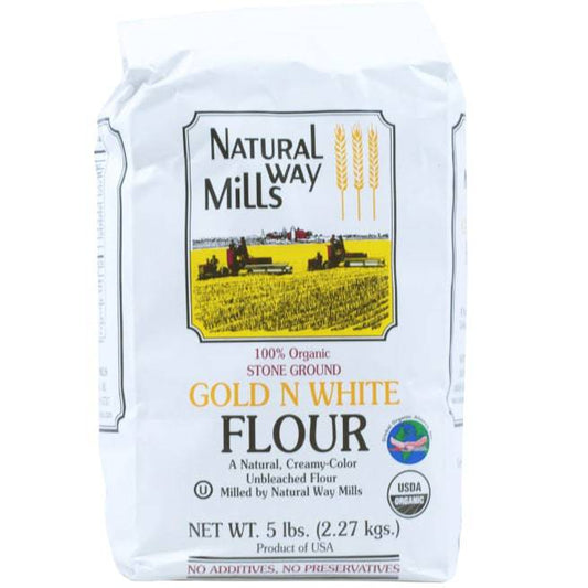Gold N White Flour, with Germ, Organic - Concordia Style Boutique