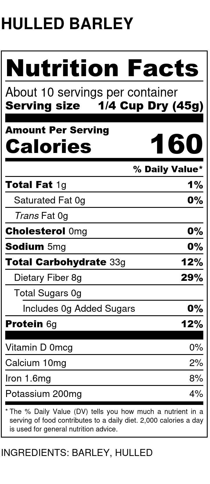Barley, Hulled, Organic - Concordia Style Boutique