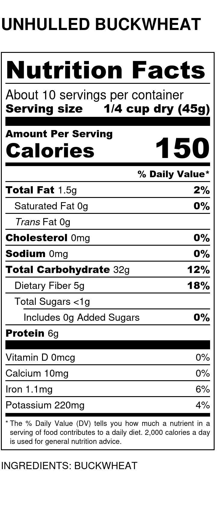 Buckwheat, Unhulled For Sprouting, Organic - Concordia Style Boutique