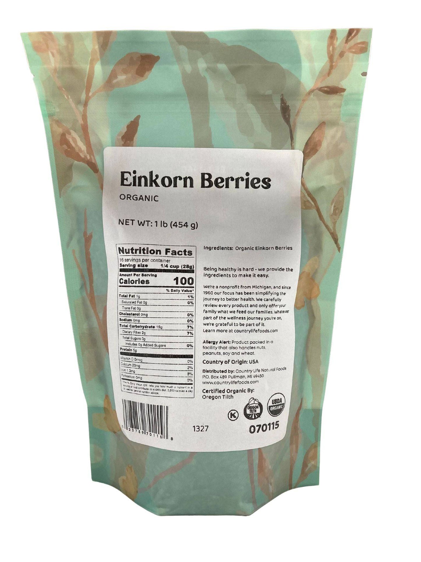 Einkorn Berries, Organic - Concordia Style Boutique