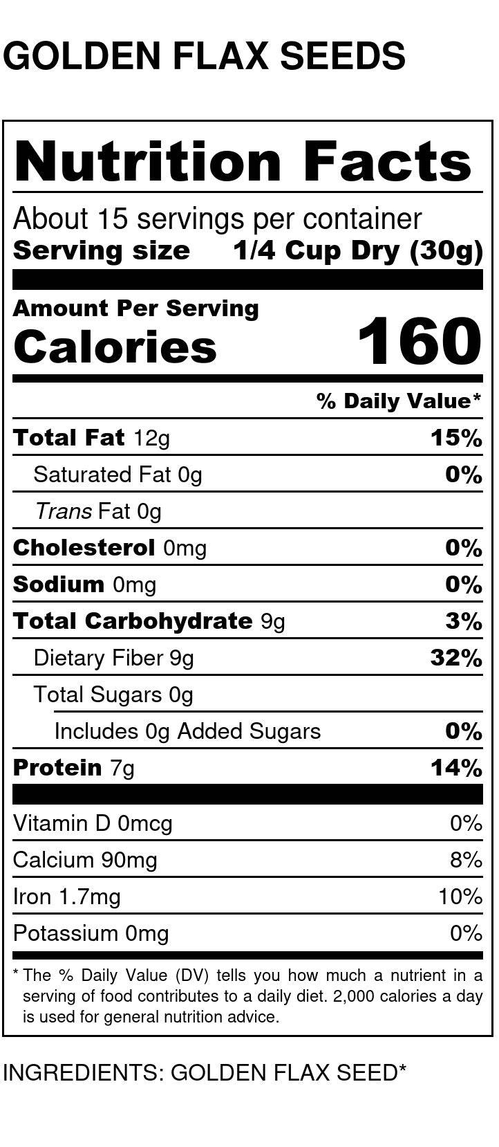 Flax Seeds, Golden - Concordia Style Boutique