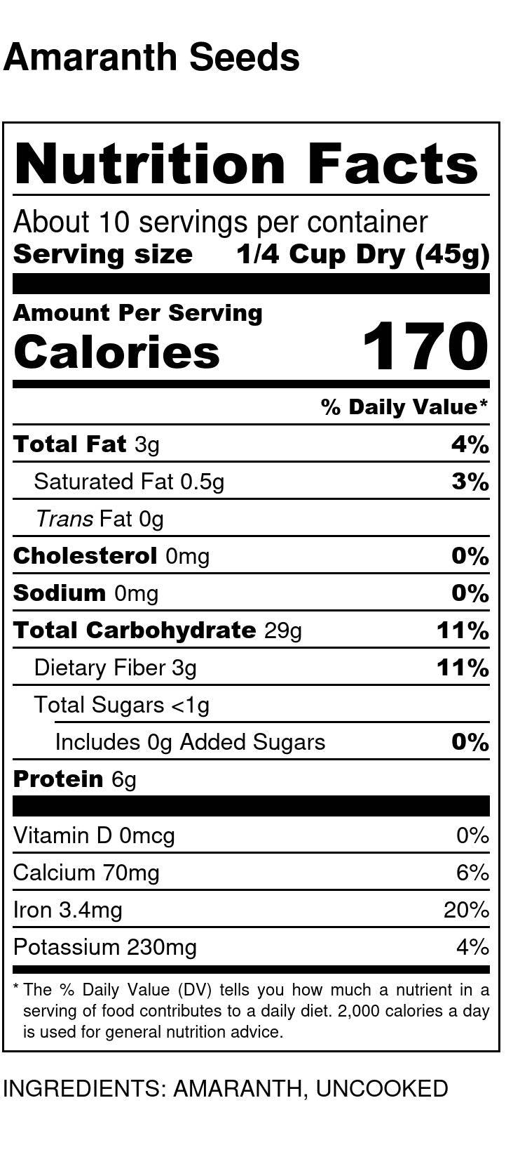 Amaranth Seed, Organic - Concordia Style Boutique