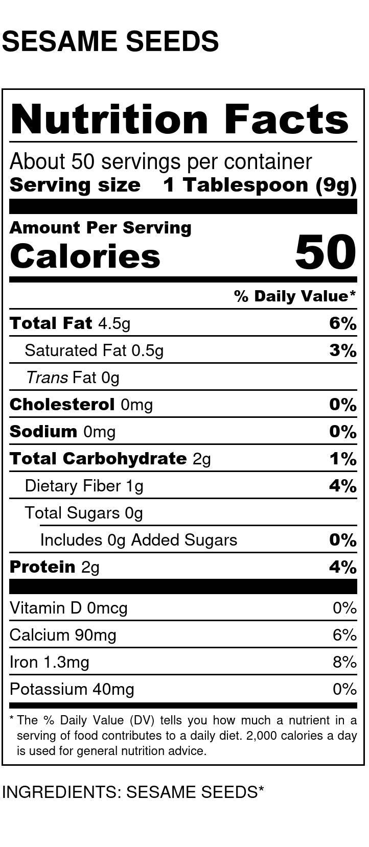 Sesame Seeds, White, Hulled, Organic - Concordia Style Boutique